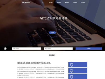 咨询顾问商业服务网站设计-案例